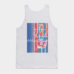 Abstract sunrise on the airport Tank Top